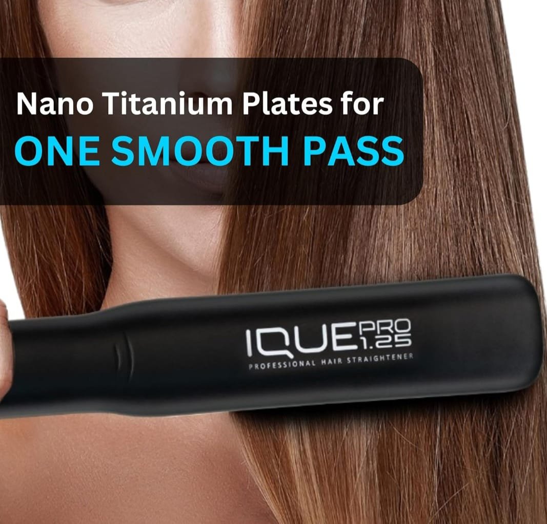 iQUE 1.25” Nano Titanium Hair Straightener & Curler 2-in-1 – Fast Heat-Up Flat Iron - Image 5