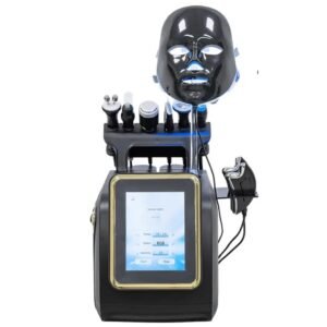 7 in 1 Hydra Dermabrasion Facial Machine with LED light Mask Smart Black