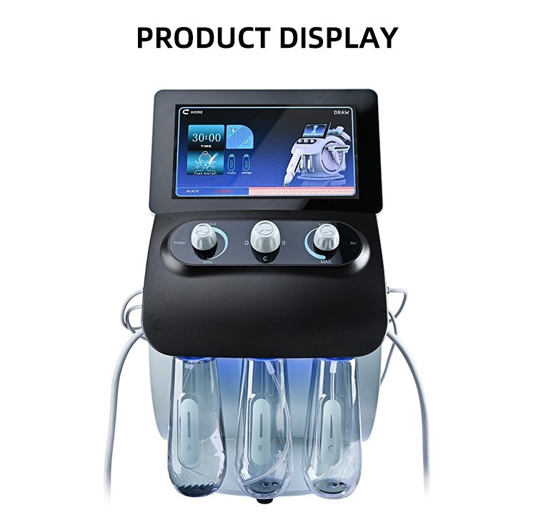 High Quality New Generation 6 In 1 Hydra Dermabrasion with Skin Analyzer Machine - Image 3
