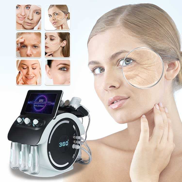 High Quality New Generation 6 In 1 Hydra Dermabrasion with Skin Analyzer Machine - Image 4